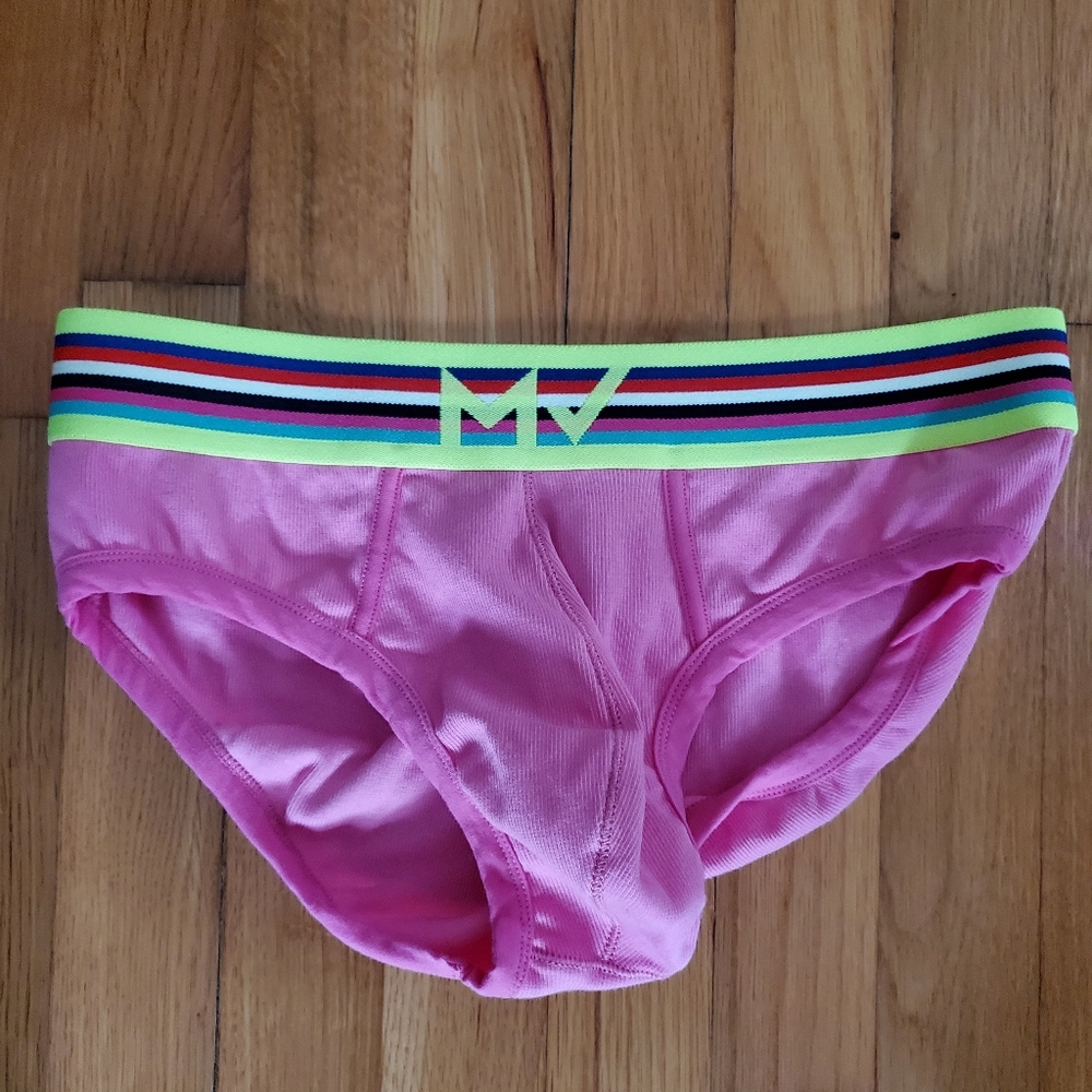 Modus Vivendi  Pink Briefs with Multicolor Waistband